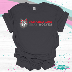 Canandaigua Gray Wolves Horizontal Design (multiple styles)