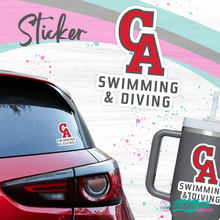 Load image into Gallery viewer, CA Swimming &amp; Diving Sticker (Fundraiser #7946)