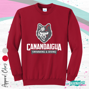 CA Wolves Swimming & Diving Sweatshirt (Fundraiser #7946)