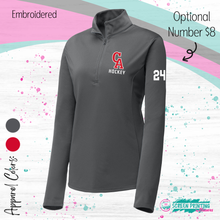 Load image into Gallery viewer, CA Hockey &quot;CA&quot; Ladies Quarter Zip (Fundraiser #4625)