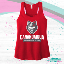 Load image into Gallery viewer, CA Wolves Swimming &amp; Diving Ladies Racerback Tank (Fundraiser #7946)