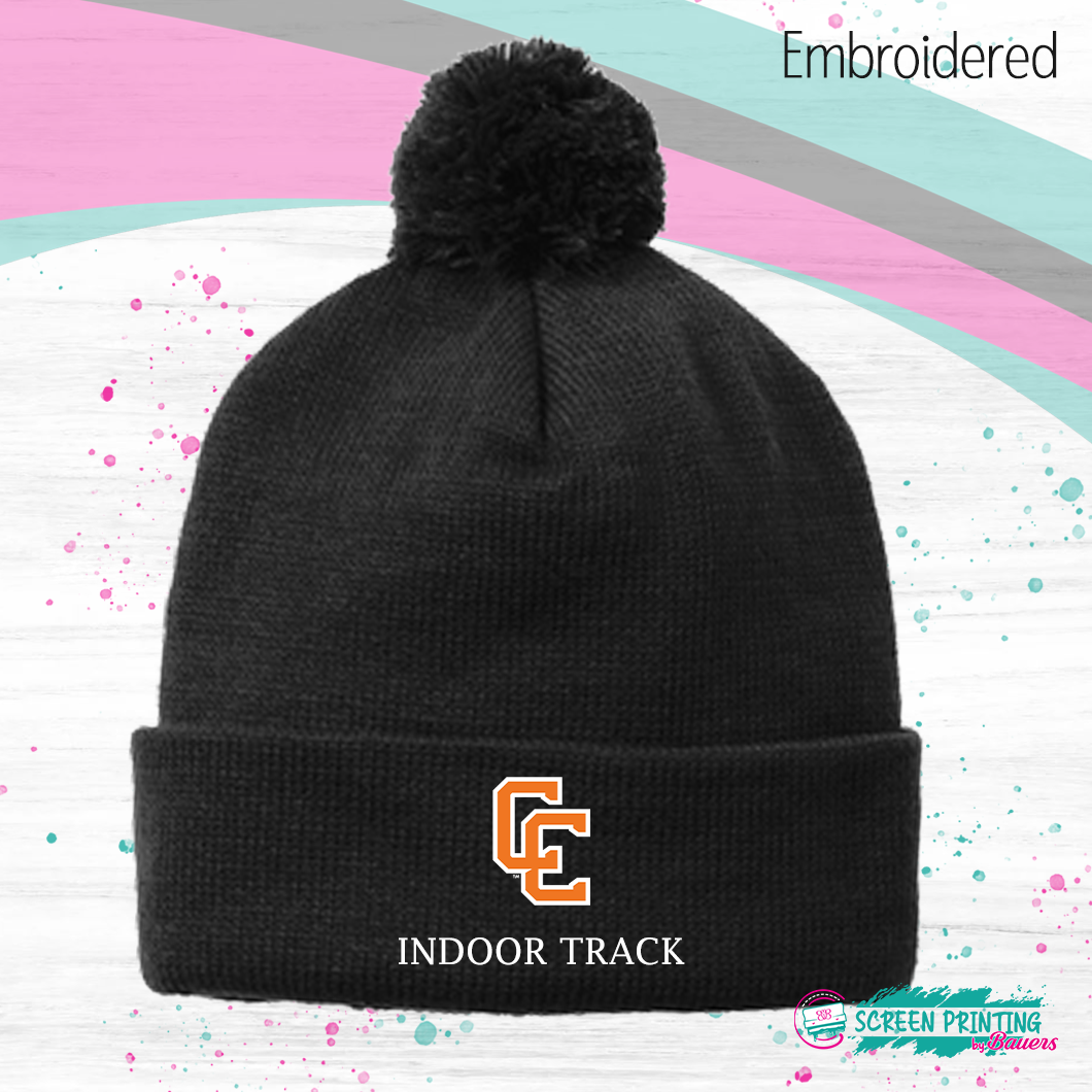 CC Indoor Track Pom Beanie (store #1006)