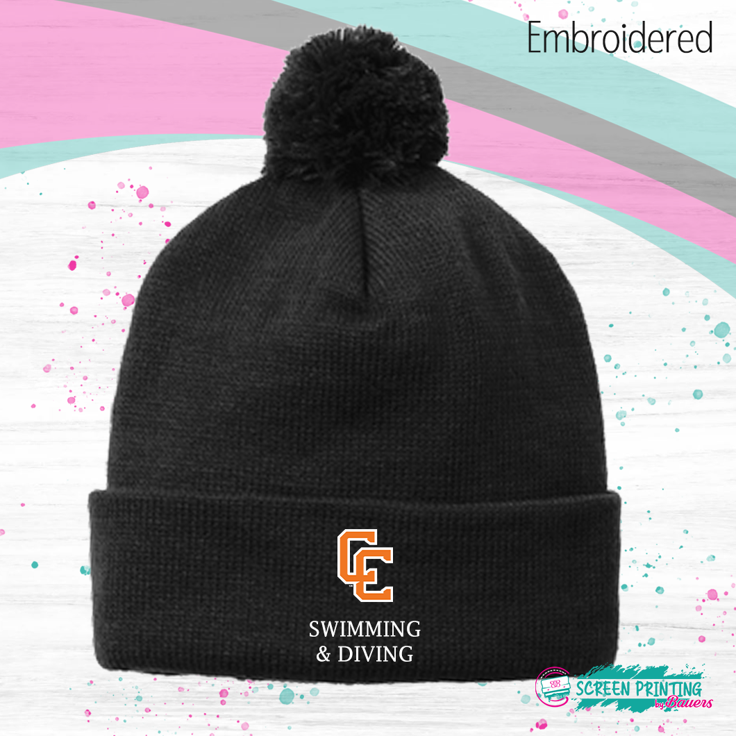 CC Swimming Pom Beanie (store #1007)