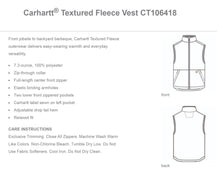 Load image into Gallery viewer, Tactical Carhartt® Fleece Vest