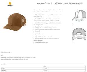 Tactical Carhartt® Flexfit Mesh Back Cap