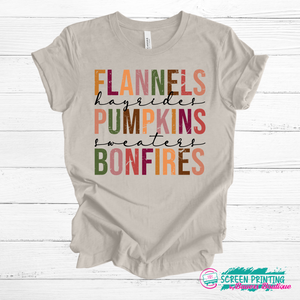 Flannels, Pumpkins, Bonfires