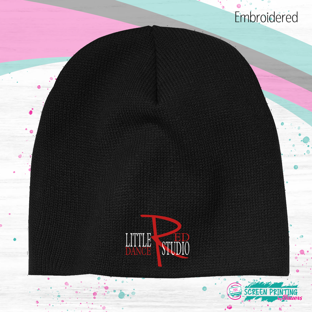 Little Red Dance Studio Beanie (embroidered) Store #4365