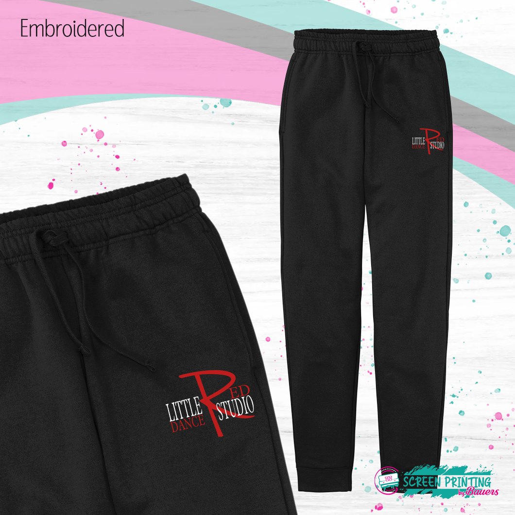 Little Red Dance Studio Joggers (embroidered) Store #4365