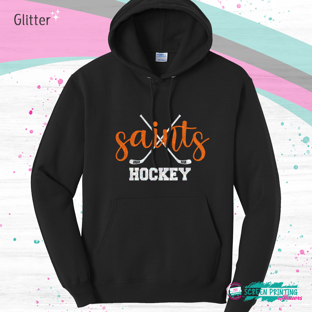 Churchville Chili Varsity Hockey Hoodie (Glitter Design) - Store # 4162