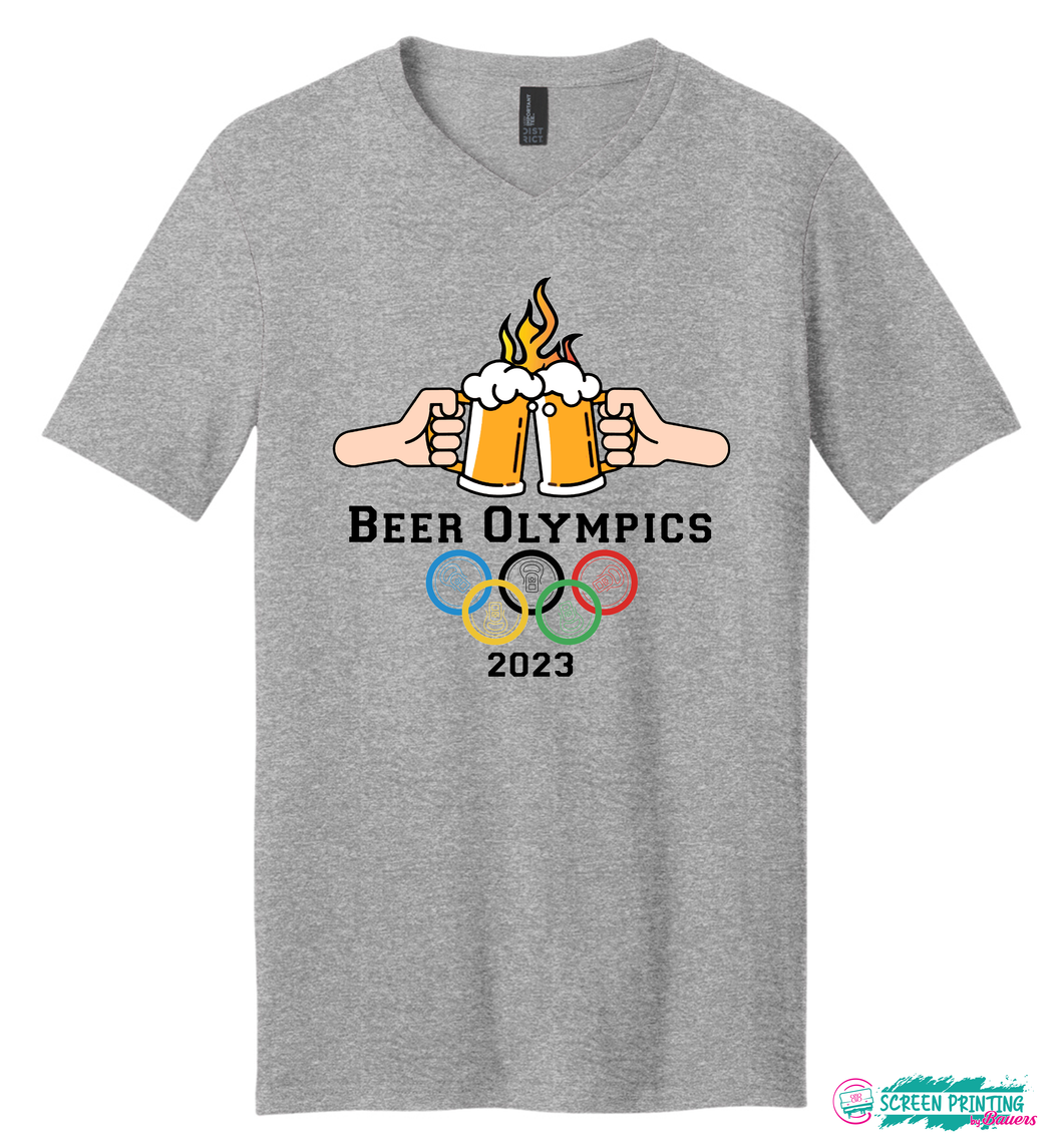 Beer Olympics Unisex Vneck T
