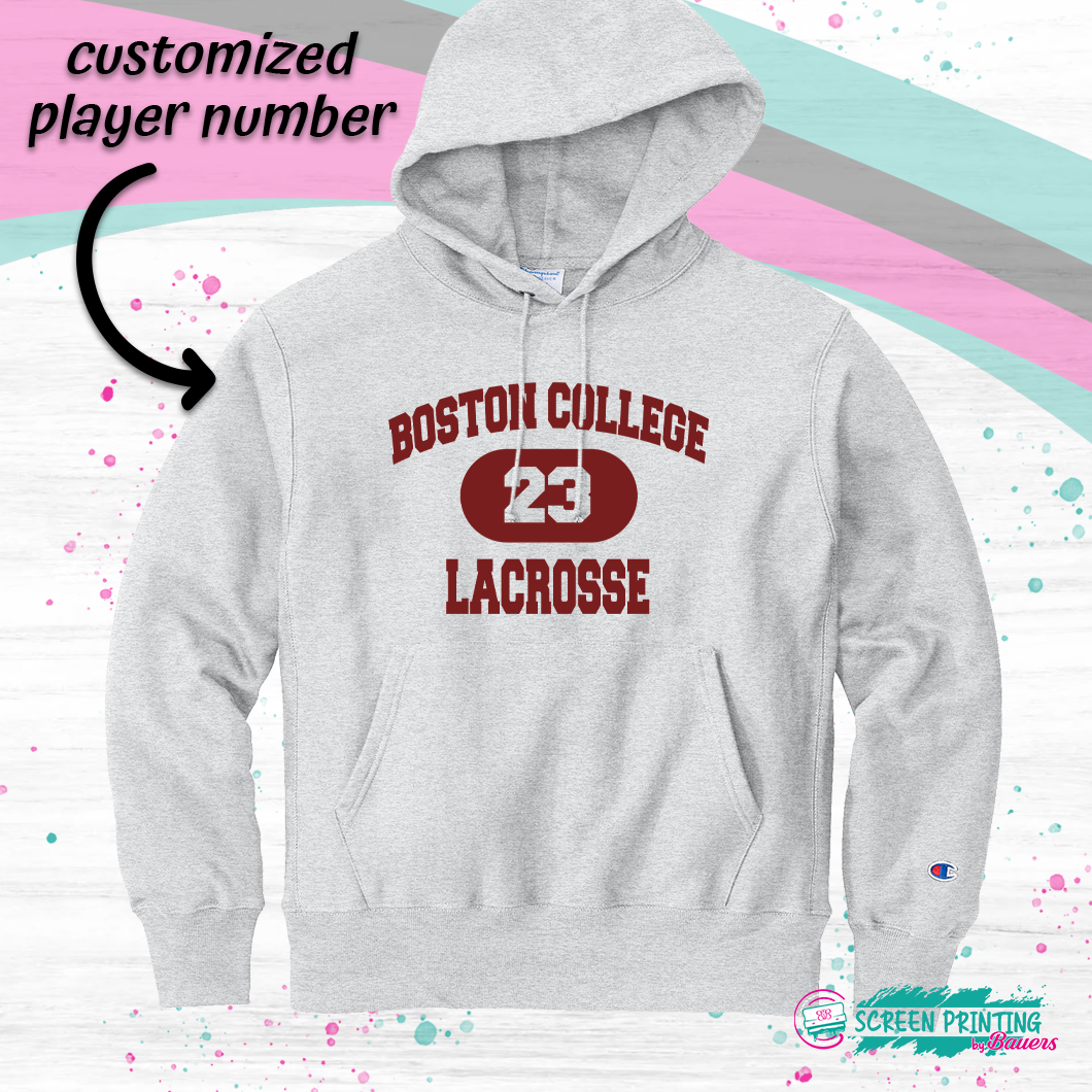 Boston College Lacrosse Champion® Reverse Weave Hoodie