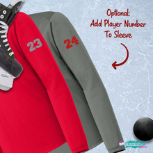 Load image into Gallery viewer, Canandaigua Hockey Performance 1/4 zip (Youth/adult- multi colors) (Embroidered)