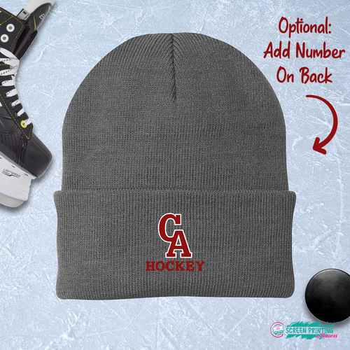 CA Hockey Beanie (multi colors) (Embroidered)