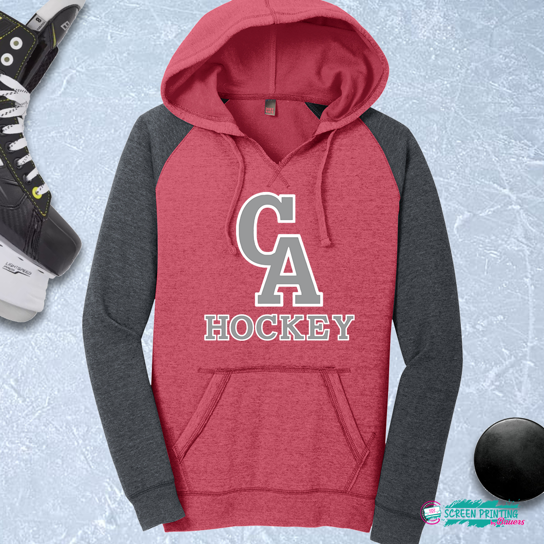 Canandaigua Hockey LADIES Hooded Raglan Sweater