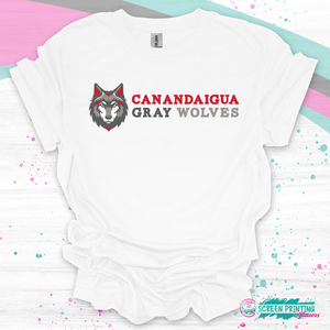Canandaigua Gray Wolves Horizontal Design (multiple styles)
