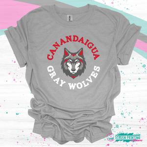 Canandaigua Gray Wolves Circular Design (multiple styles)