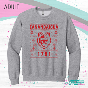 CA Ski Team "Ugly Sweater" - ADULT crewneck (Store #8326)