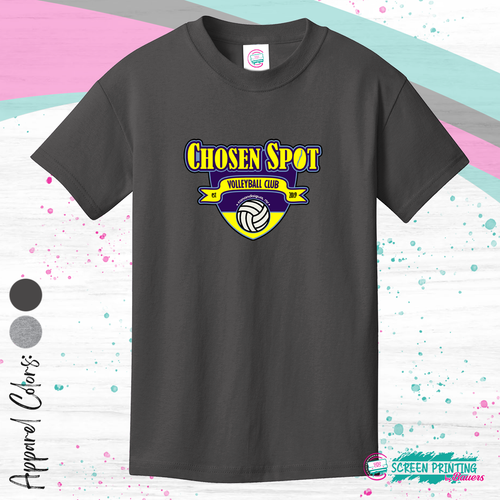 Chosen Spot Volleyball Club Tshirt (Multiple colors) (Store #1701)