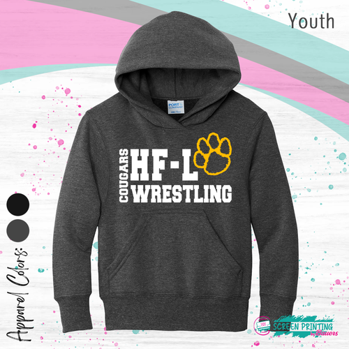 HFL Paw print Youth Hoodie (Multiple colors) (Store #9024)