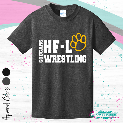 HFL Paw Print Tshirt (Youth & Adult) (Multiple colors) (Store #9024)