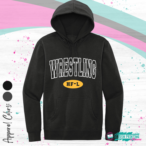 HFL Wrestling Adult District Hoodie (Multiple colors) (Store #9024)