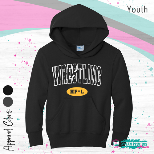 HFL Wrestling Youth Hoodie (Multiple colors) (Store #9024)