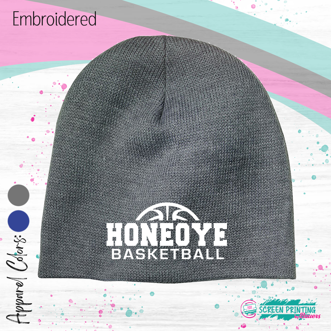 Honeoye Basketball Beanie (Multiple colors) (Store #1119)