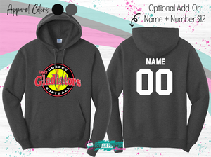 Lady Gladiators Hoodie (Round Logo) - store #5078