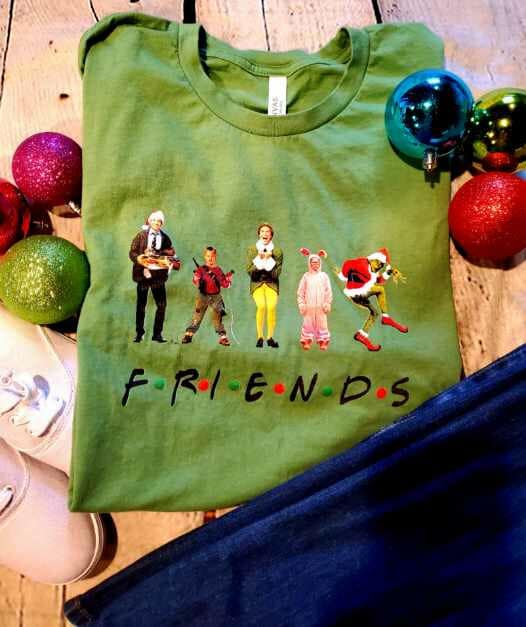 Friends Christmas apparel