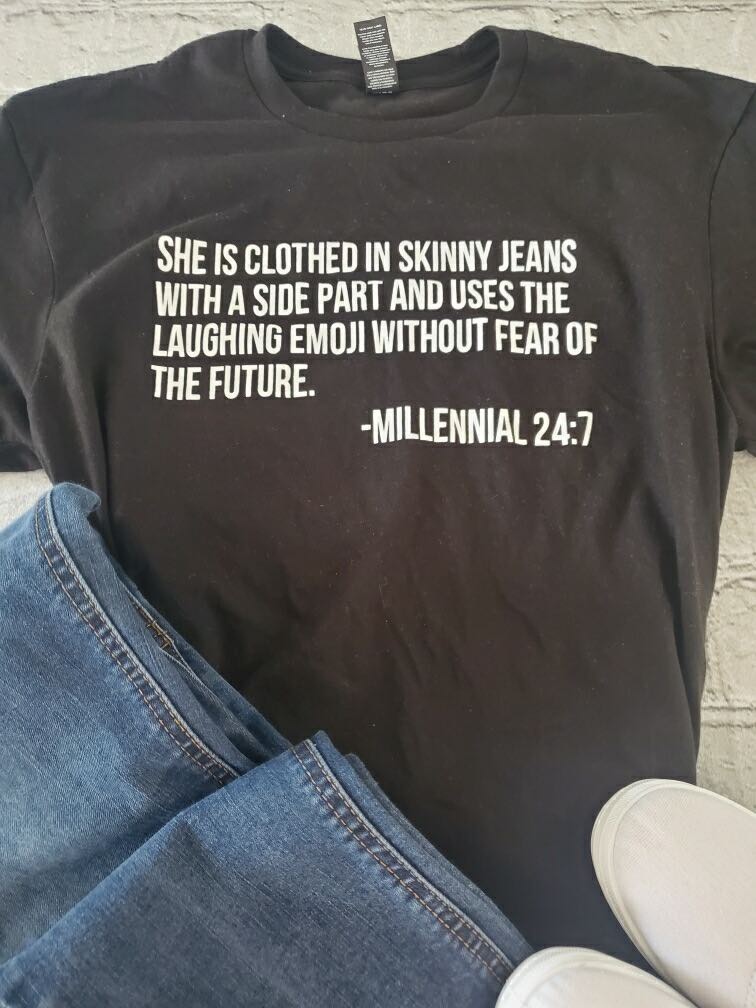 Millennial 24/7 t-shirt