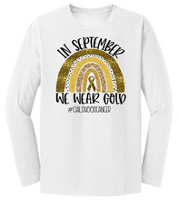 Load image into Gallery viewer, In September We Wear Gold - Long Sleeve