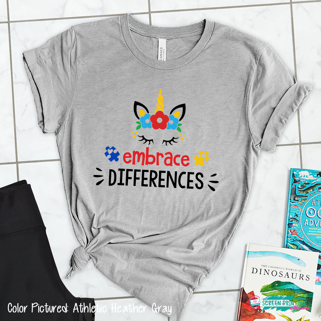 Embrace Differences - Autism Unicorn