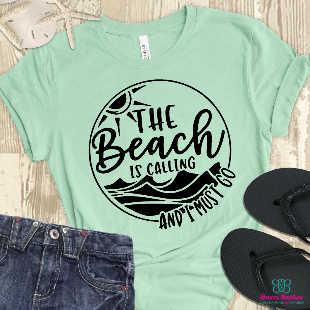 The beach is calling and I must go apparel