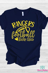 Rangers football bonus mom apparel (colors customizable!)