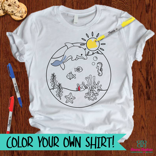 Ocean Coloring Shirt