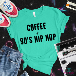 Coffee + 90s hip hop apparel