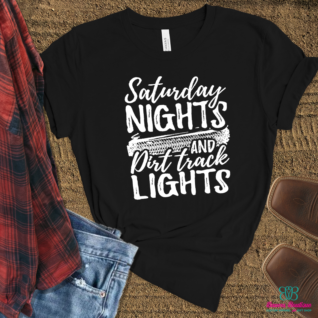 Saturday nights and dirt track lights apparel