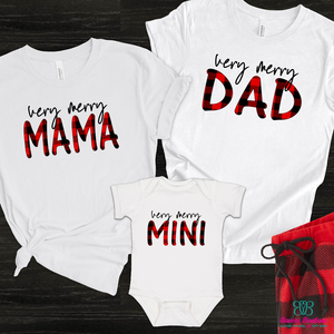 Very Merry Mama, Dad, Mini (title customizable)