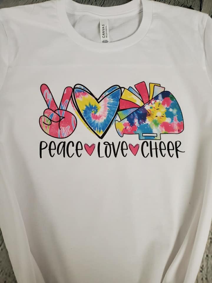 Peace love cheer apparel