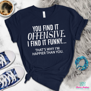 You find it offensive. I find it funny…..apparel