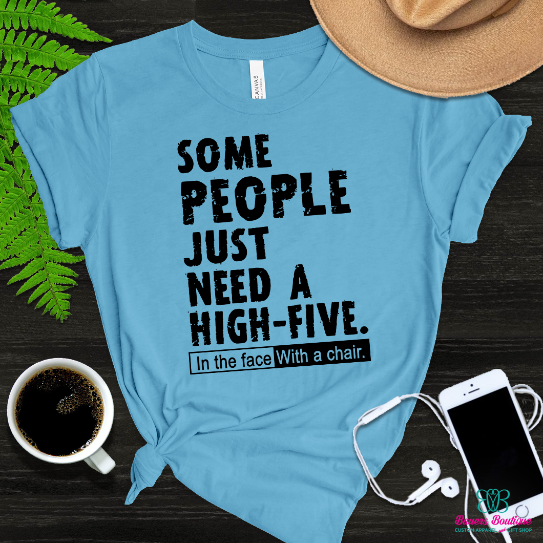 Some people just need a high five…. apparel