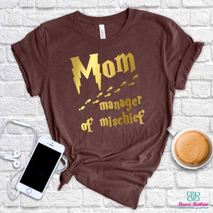 Mom manager of mischief apparel