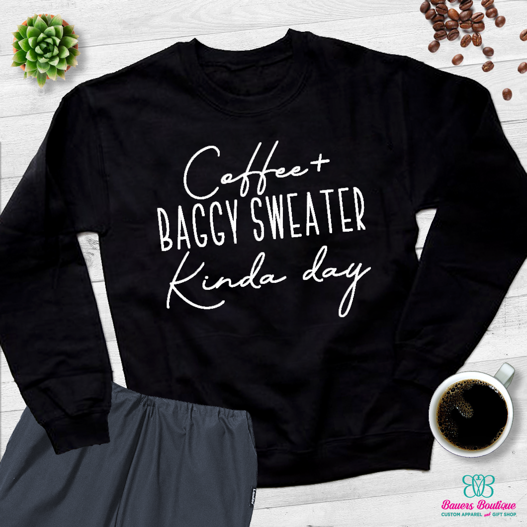 Coffee & baggy sweater kind of day apparel