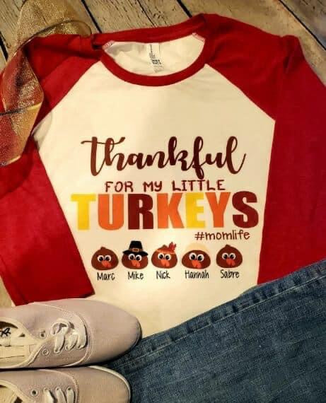 Thankful for my turkeys apparel