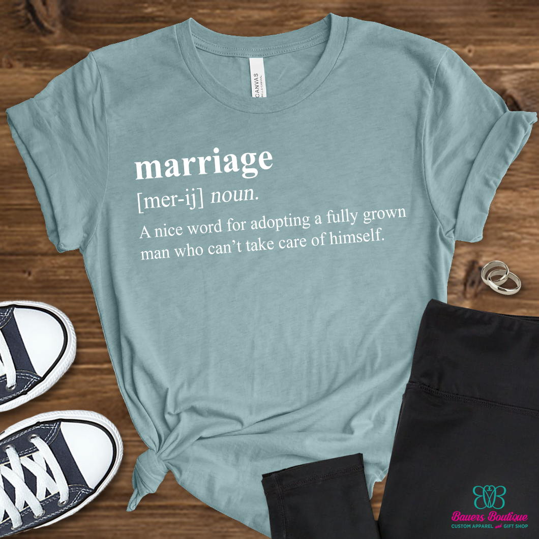Marriage a nice word for… apparel