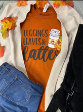 Load image into Gallery viewer, Leggins leaves lattes- comment sold