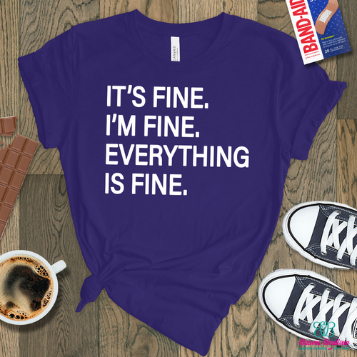 It's fine. I'm fine. Everything is fine. apparel