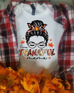 One Thankful Mama- Fall Design- White Apparel